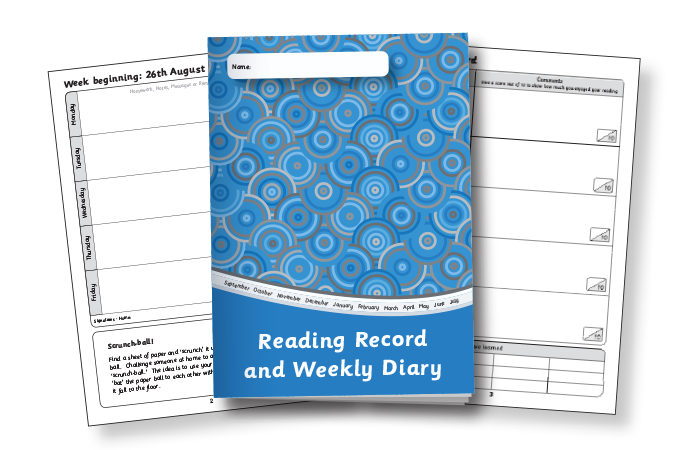 Reading Record and Weekly Diary (Wellbeing Edition)